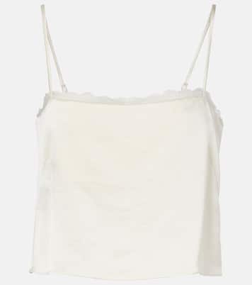 Cropped-Top Barb aus Satin | Leset