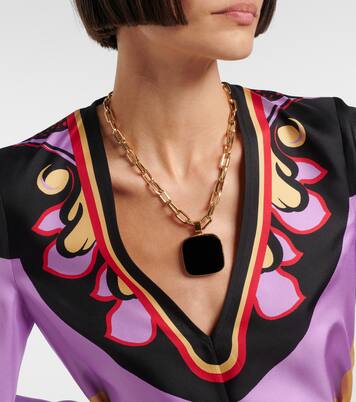 Onyx pendant necklace | La DoubleJ