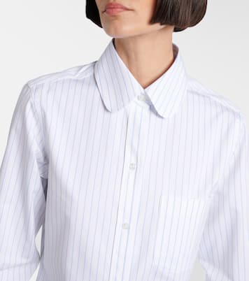 Camicia in popeline di cotone gessato | Thom Browne