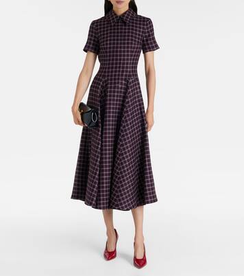 Jody houndstooth wool-blend midi dress | Emilia Wickstead