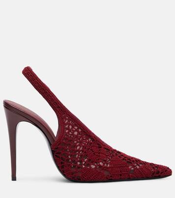 105 crochet slingback pumps | Magda Butrym