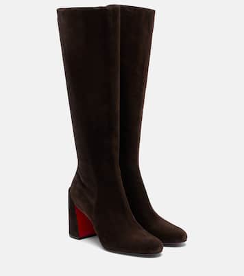 Overknee-Stiefel Loo 85 aus Veloursleder | Christian Louboutin