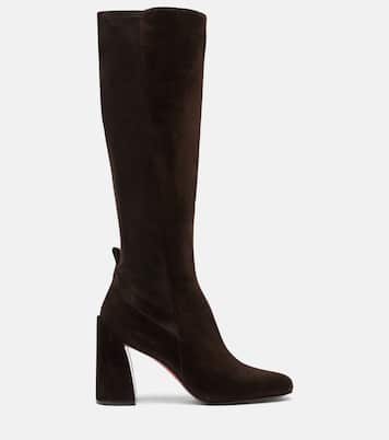 Overknee-Stiefel Loo 85 aus Veloursleder | Christian Louboutin