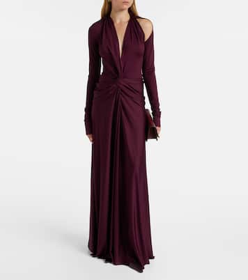 Gathered jersey gown | Victoria Beckham