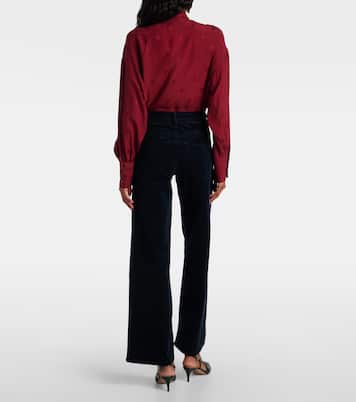 Le Slim Palazzo high-rise wide-leg jeans | Frame