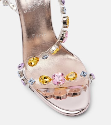 Rosa Z 100 embellished leather sandals | Christian Louboutin