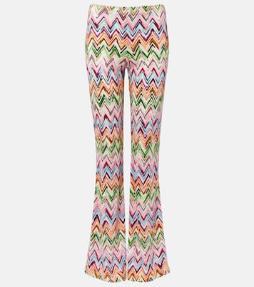 Pantalon évasé Zig Zag à taille haute | Missoni