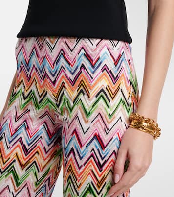 Pantalon évasé Zig Zag à taille haute | Missoni