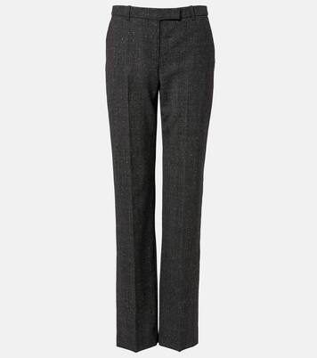 Prince of Wales check wool straight pants | McQueen