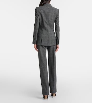 Prince of Wales check wool straight pants | McQueen