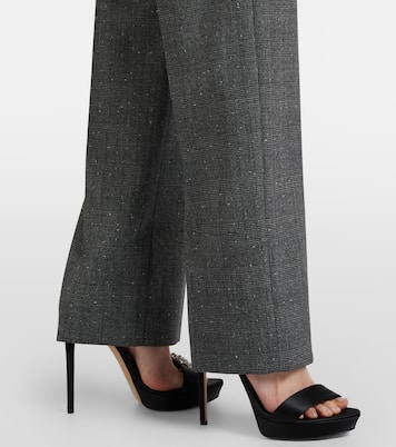 Prince of Wales check wool straight pants | McQueen