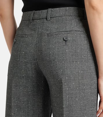 Prince of Wales check wool straight pants | McQueen