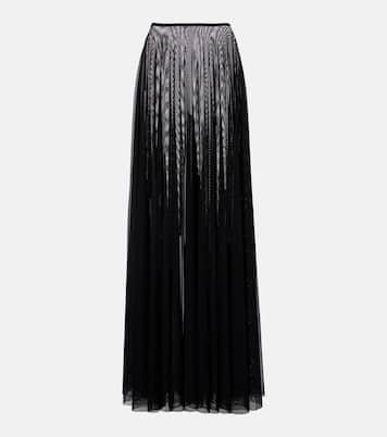 Semi-sheer maxi skirt | Norma Kamali