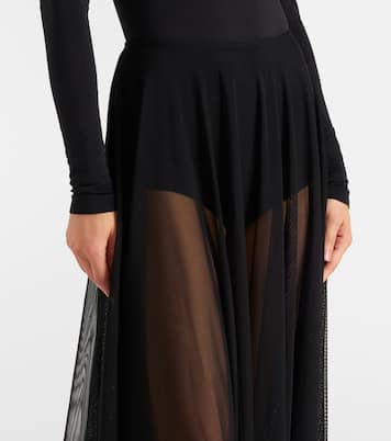 Semi-sheer maxi skirt | Norma Kamali
