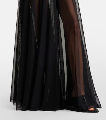 Semi-sheer maxi skirt | Norma Kamali