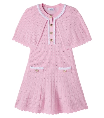 Kleid aus Pointelle-Strick | Self-Portrait Kids