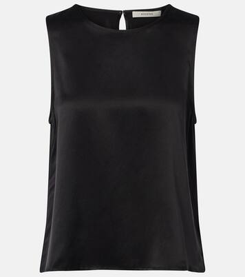 Sofia silk charmeuse tank top | Asceno