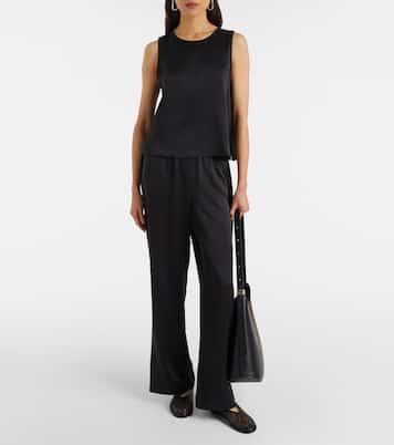 Sofia silk charmeuse tank top | Asceno
