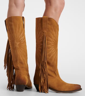 Wish Star fringed suede cowboy boots | Golden Goose