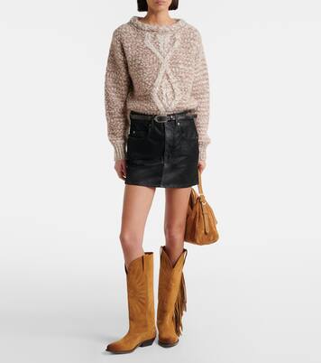 Wish Star fringed suede cowboy boots | Golden Goose
