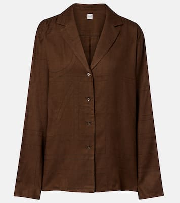 Chemise de pyjama à logo | Toteme