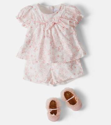 Bébé – Ensemble chemise et short en coton à fleurs | Patachou