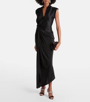 Sandalen Fibolta 90 aus Satin mit Kristallen | Manolo Blahnik