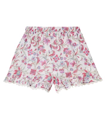 Vallal floral ruffled cotton shorts | Louise Misha