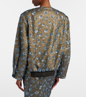 Floral sequined oversized jacket | Jacques Wei
