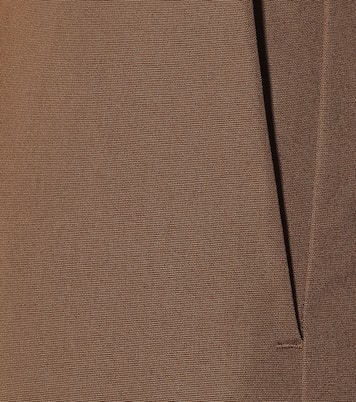 Cropped high-rise cotton pants | Prada