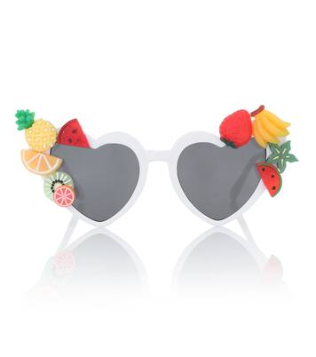 Embellished heart-shaped sunglasses | Monnalisa
