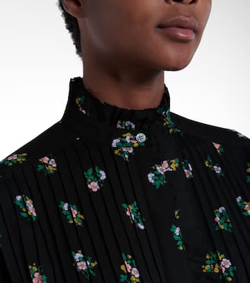 Cora floral pleated shirt dress | Tory Burch