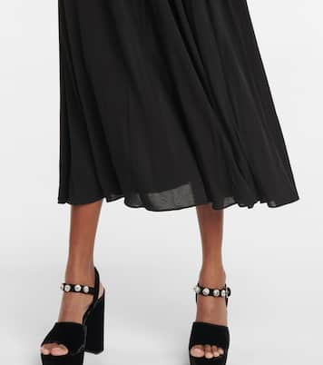Abito midi con cristalli | Miu Miu
