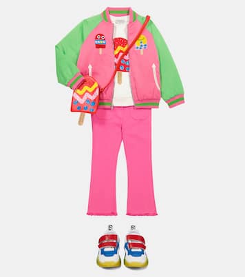 Appliquéd satin jacket | Stella McCartney Kids