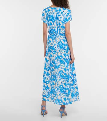 Vestido midi de crepé floral | Rixo