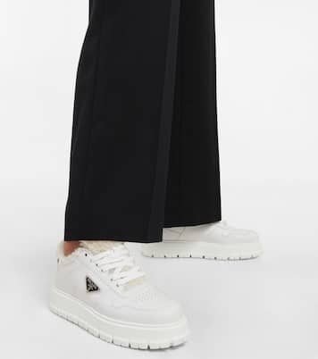 Shearling-lined platform sneakers | Prada