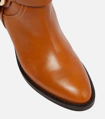 Hana leather cowboy boots | See By Chloé