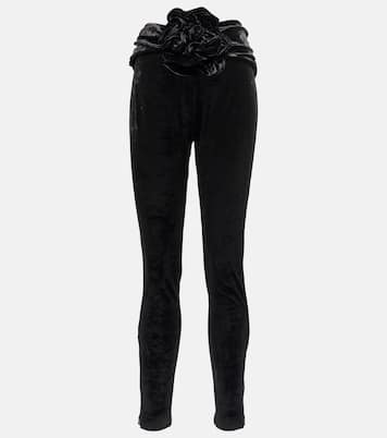 Legging en velours à fleurs | Magda Butrym