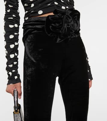Legging en velours à fleurs | Magda Butrym