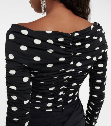 Top in cotone a pois con cut-out | Magda Butrym