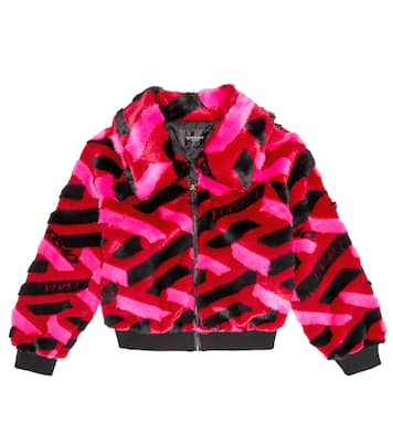 La Greca faux fur jacket | Versace Kids