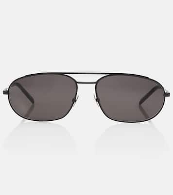 Occhiali da sole ovali in metallo | Saint Laurent