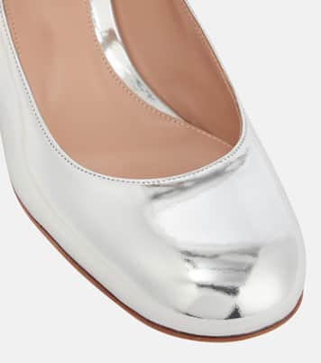 Pumps Mary Jane in pelle metallizzata | Gianvito Rossi