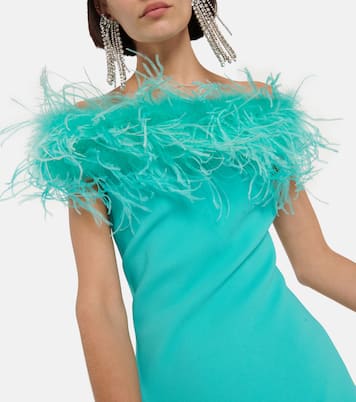 Feather-trimmed minidress | Giuseppe di Morabito