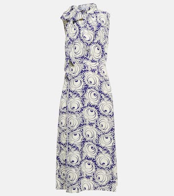 Robe midi imprimée | Prada