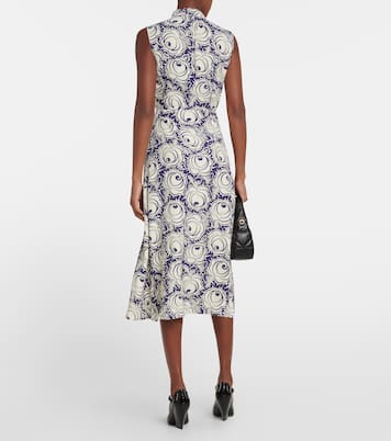 Robe midi imprimée | Prada