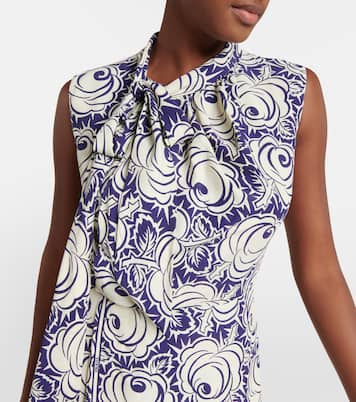 Robe midi imprimée | Prada