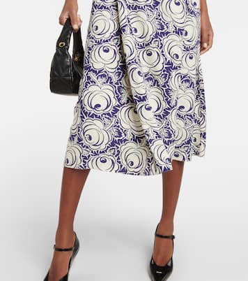 Robe midi imprimée | Prada