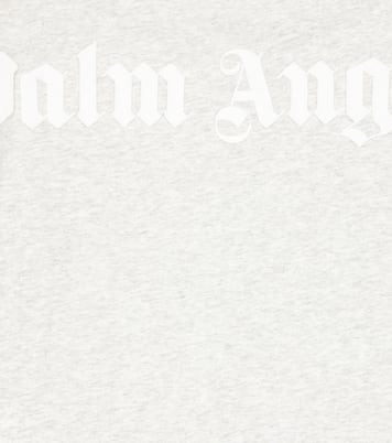 로고 코튼 저지 티셔츠 | Palm Angels Kids