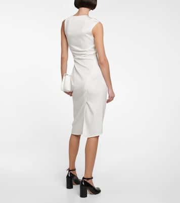 Vestido midi de novia estampado | Jacques Wei